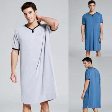 Soft Men's Long Nightshirt Comfort 2