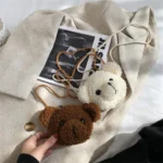 Kids Bear Plush Crossbody Bag Cute Mini 1 | PricZone