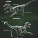 Blue Raptor RC Dino Toy Kids Jurassic Gift 3 | PricZone