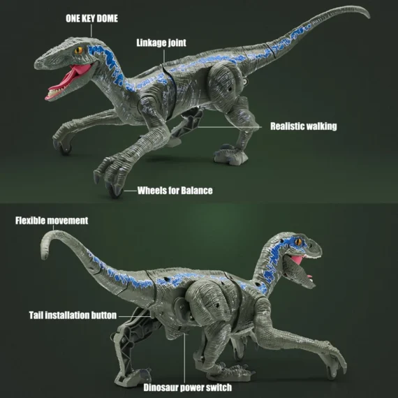 Blue Raptor RC Dino Toy Kids Jurassic Gift 3 | PricZone