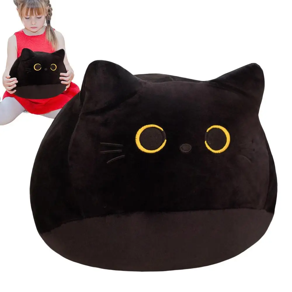 Cozy Black Cat and Other Plush Pillows for Decor