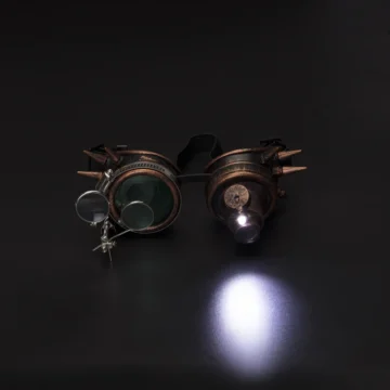 Steampunk Rivet Goggles: Vintage Round Sunglasses 2