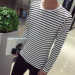 Striped Casual Pullover Long Sleeve Round Neck 2 | PricZone