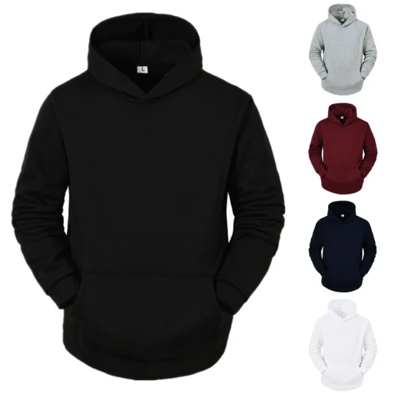 Autumn Zip Hoodie Solid Color Sweatshirt 3 | PricZone