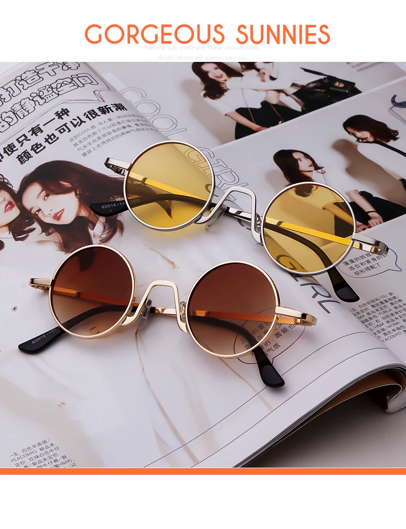 SORVINO Steampunk Circle Sunglasses SP152