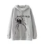 Spider Zip Hoodie Y2K Gothic Casual Style