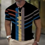 Striped Polo Shirt Summer Casual Streetwear 2 | PricZone