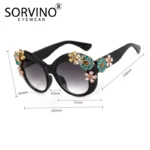 Luxury Rhinestone Cat Eye Sunglasses for Women 3 | PricZone