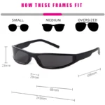 Y2K Retro Sport Sunglasses UV400 Protection 6 | PricZone