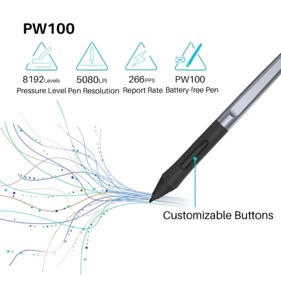 Huion HS64 6x4 Ultra Slim Drawing Tablet with PW100 Pen 5 | PricZone