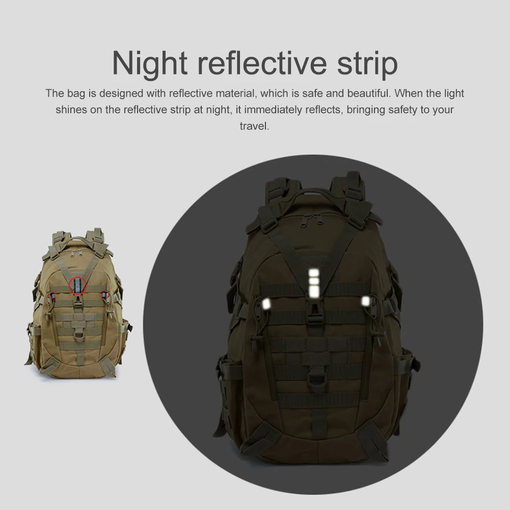 900D Camo Hiking Backpack: Waterproof & Durable