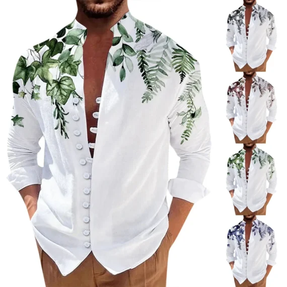 Hawaiian Floral Shirt 3D Print Long Sleeve 2 | PricZone