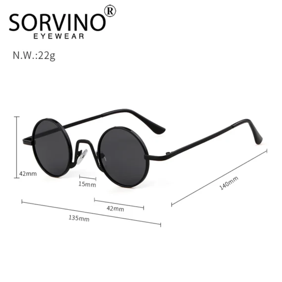 SORVINO Steampunk Circle Sunglasses SP152 5 | PricZone