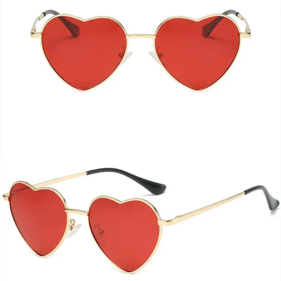 Heart Shaped Colorful Sunglasses for Women UV400 4 | PricZone