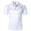 Leaf Print Slim Fit Polo Shirt for Men Casual