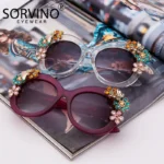 Luxury Rhinestone Cat Eye Sunglasses for Women 2 | PricZone