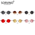 SORVINO Steampunk Circle Sunglasses SP152 6 | PricZone