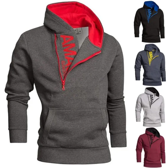 Zip Up Sweatshirt Casual Streetwear with Pockets | PricZone