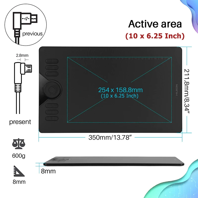 HUION HS610: Versatile Graphic Tablet