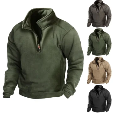 Polar Fleece Zip Sweatshirt Athletic Fashion | PricZone