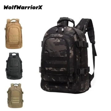 Black Tactical Molle Backpack for Outdoor Adventures