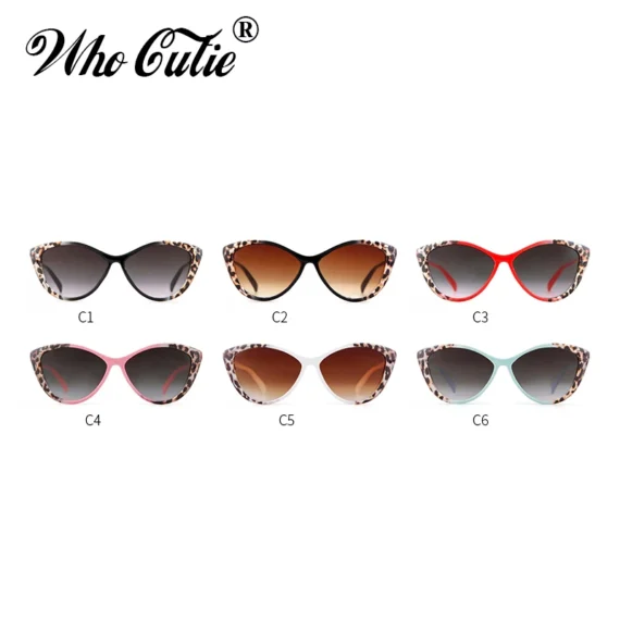 Retro Cat Eye Sunglasses Leopard Print 6 | PricZone