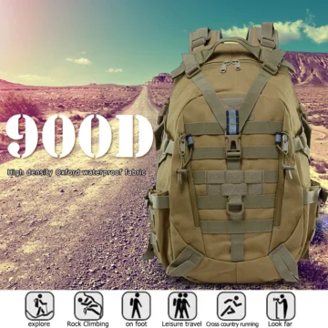 900D Camo Hiking Backpack Waterproof Durable | PricZone