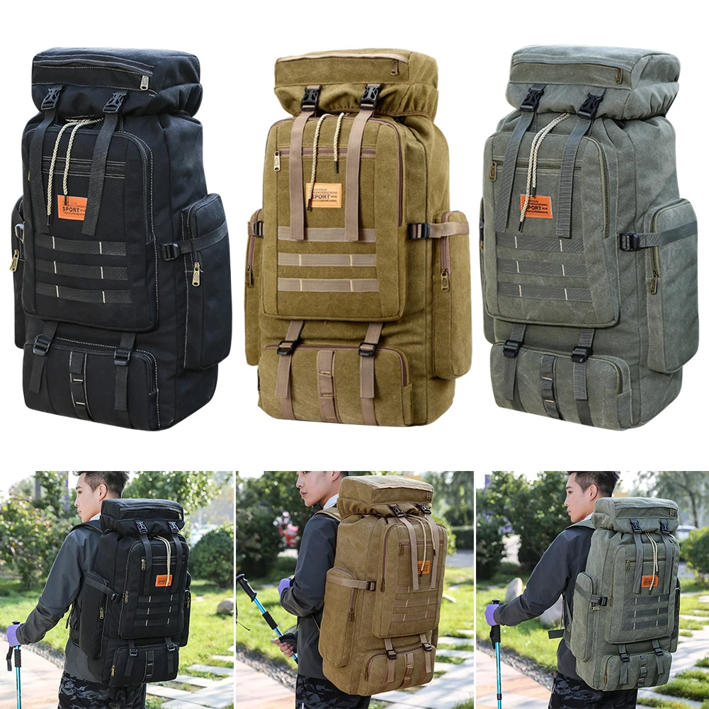 80L Multi-Use Tactical Backpack for Hiking & Camping