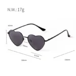 Heart Shaped Colorful Sunglasses for Women UV400 3 | PricZone