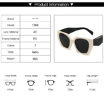 Luxury Oversized Square Sunglasses for Women UV400 5 | PricZone