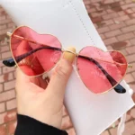 Heart Shaped Colorful Sunglasses for Women UV400 | PricZone