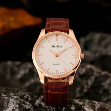 Elegant Mens Quartz Automatic Leather Watch | PricZone