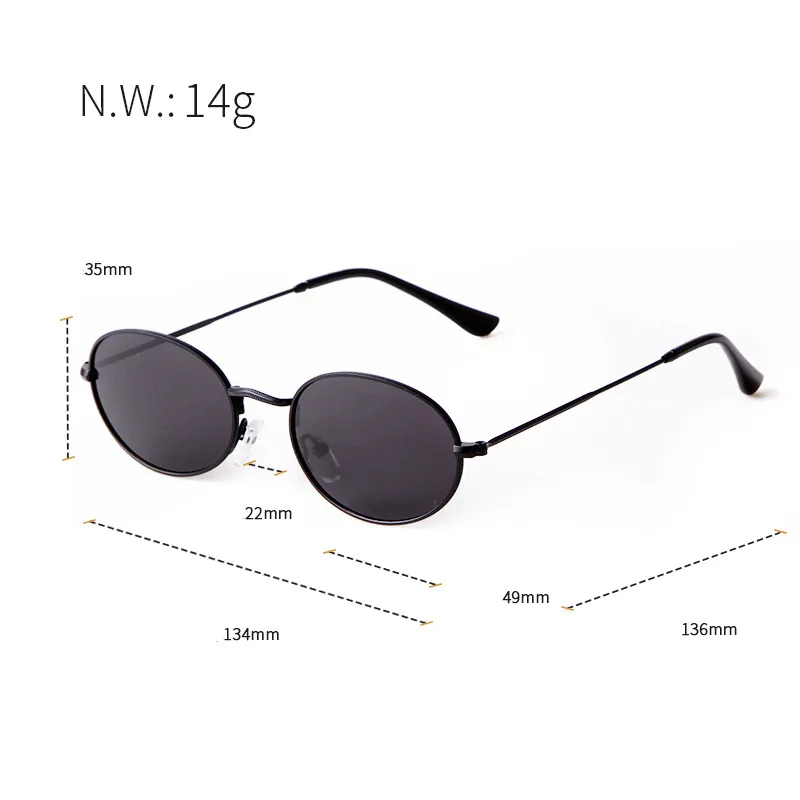 Polarized Oval Sunglasses Fashion