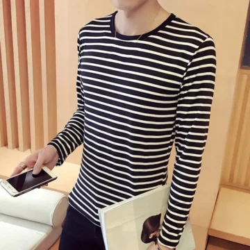 Striped Casual Pullover Long Sleeve Round Neck | PricZone