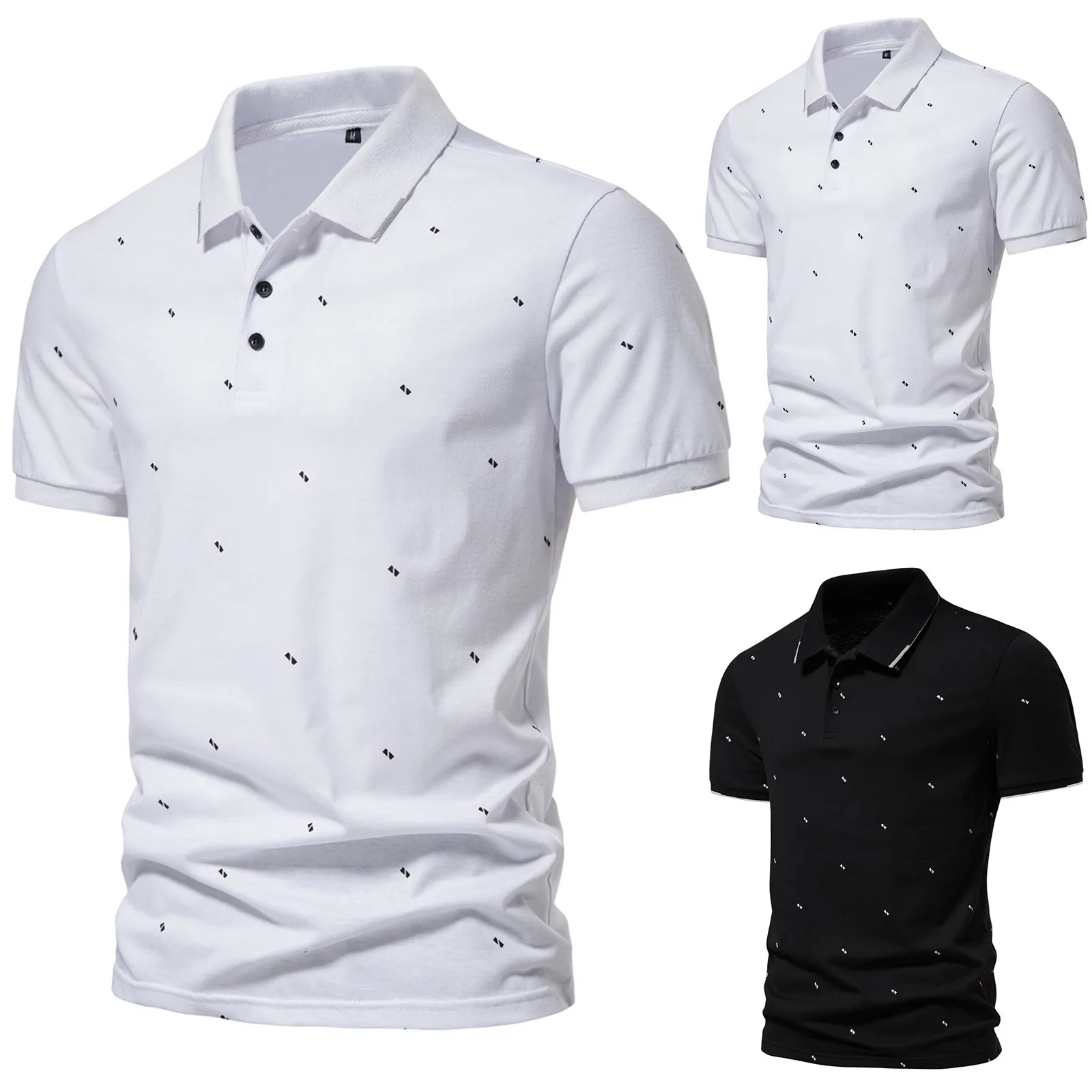 Slim Fit Mens Polo Casual Cotton Sport Shirt