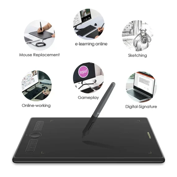 HUION H580X Inspiroy Tablet for Beginners 8 Keys 6 | PricZone