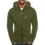 Zip Hoodie Solid Leisure Sweatshirt with Pockets