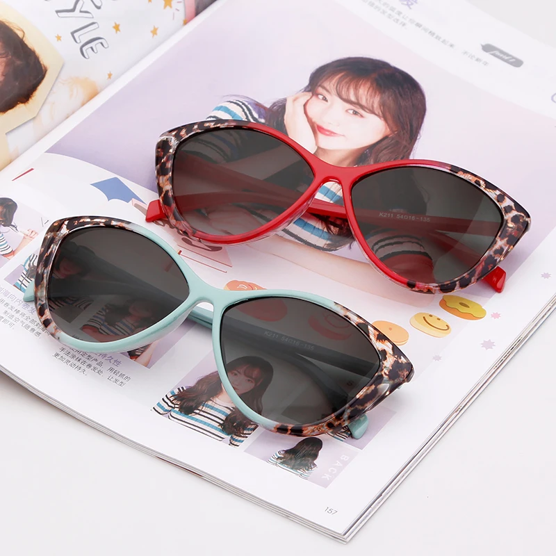 Retro Cat Eye Sunglasses - Leopard Print