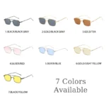 Luxury Square Sunglasses for Women Men UV400 6 | PricZone