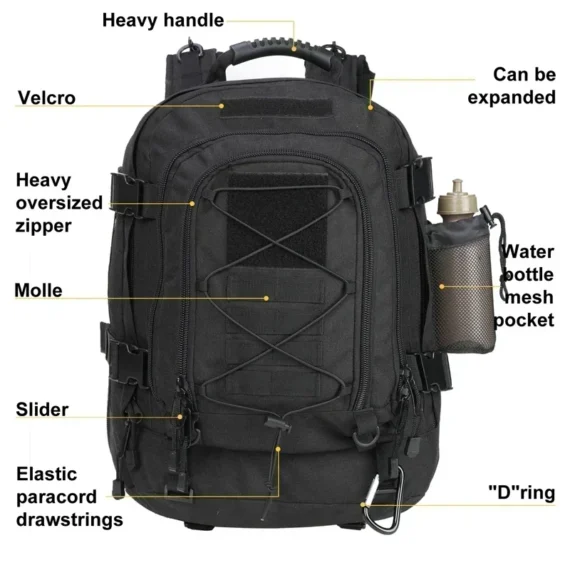 60L Durable Tactical Backpack Water Resistant for Travel 2 | PricZone