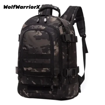 Black Tactical Molle Backpack for Outdoor Adventures 2