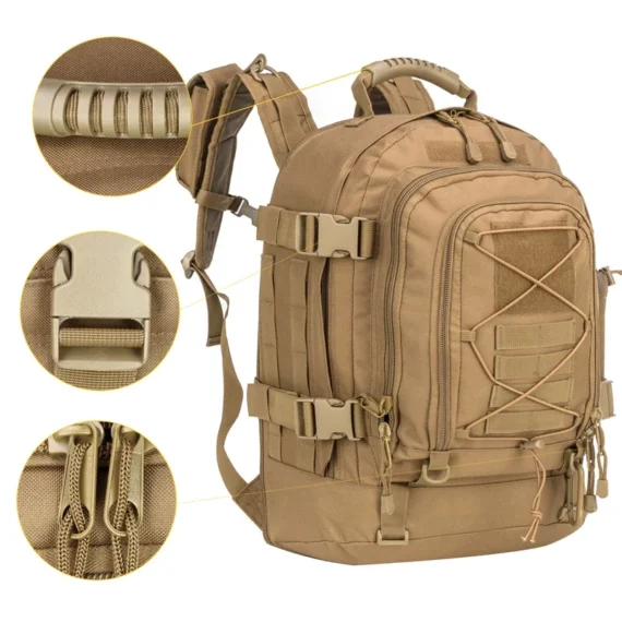 50L Tactical Backpack Durable Water Resistant Gear Bag 4 | PricZone