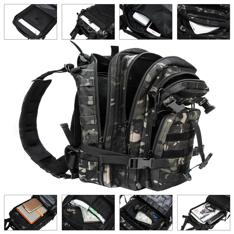 Waterproof Tactical Backpack 1000D for Outdoor Adventures