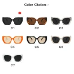 Luxury Oversized Square Sunglasses for Women UV400 4 | PricZone