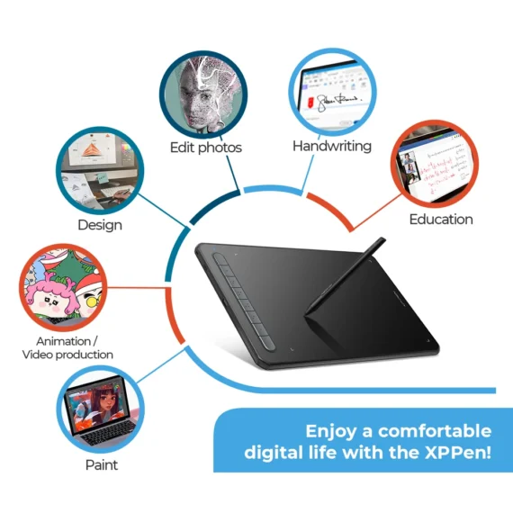 XPPen Deco MMW 8x5 Bluetooth Graphics Tablet for All 5 | PricZone