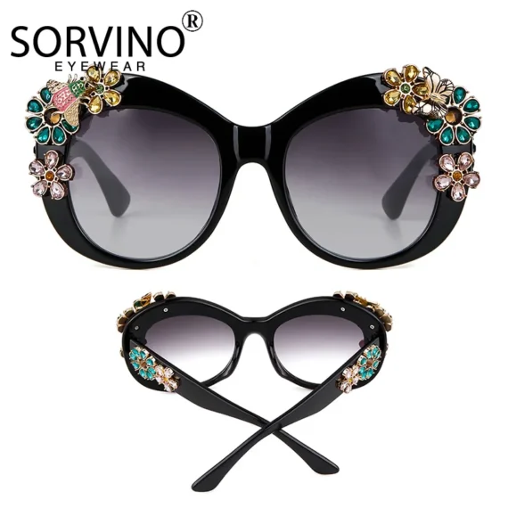 Luxury Rhinestone Cat Eye Sunglasses for Women 5 | PricZone