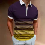 Stylish Zip Polo Shirt Casual Business Fit 3 | PricZone