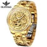 Luxury Golden Dragon Mens Watch OUPINKE 3276 Automatic 2 | PricZone