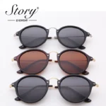 Retro Polarized Round Sunglasses for All Unisex Stylish 4 | PricZone