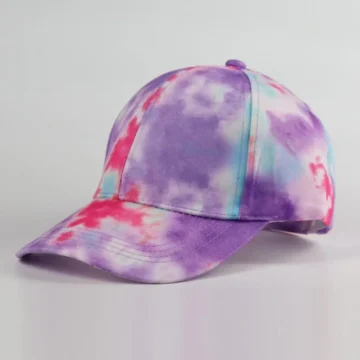 Tie-Dye Sun Cap: Durable Unisex Baseball Hat for Outdoors 2